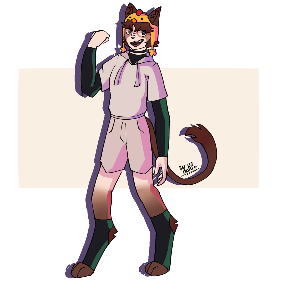 &gt;10 días dibujando a capitán gato✧⁠*.
.
Día 3 
{Cuerpo completo}
.
Hoy no tuve mucho tiempo y me atrase un poquito:[  
[[ #capitanGatoFanart ]]