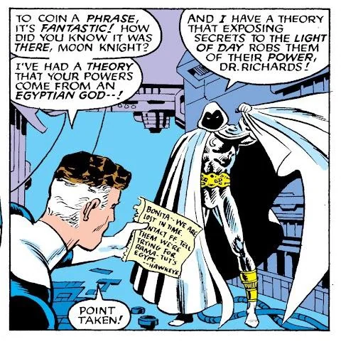 The_Daily_Panel's tweet photo. Say that again...
#Comics #ComicPanel #ComicStrip #ComicArt #ComicBook #FunnyComics #TheDailyPanel #FantasticFour #MoonKnight https://t.co/PDE79ZUVDX