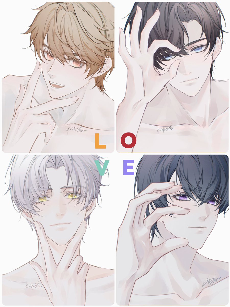 KikiZhouU's tweet image. #未定事件簿 #TearsOfThemis  #LukePearce
#ArtemWing 
#VynRichter 
#MariusVonHagen 
L.O.V.E.