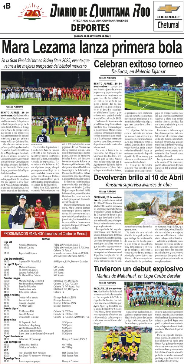 DQROO's tweet photo. **PORTADAS 29 DE NOVIEMBRE**
#DQR #DQRInforma #Enterate https://t.co/cJr3FaXlkB