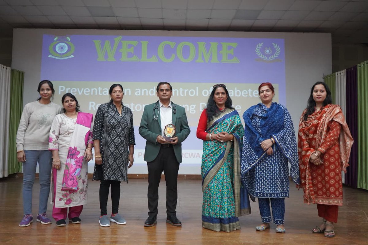GwaliorRcwa's tweet photo. A awareness programme on Prevention and control of Diabetes,Respiratory &amp; Lung disease  organised at RCWA GC GWL  on 28/11/25. https://t.co/ZBDrer1npl