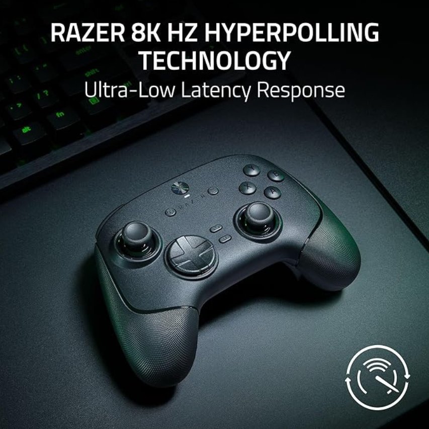 DitCompany's tweet image. Razer Wolverine V3 Pro 8K PC - Wireless Esports Controller for PC, 8K Hz HyperPolling, TMR Thumbsticks with Swappable Caps, 4 Mouse Click Back Buttons &amp;amp; 2 Claw Grip Bumpers, Pro HyperTrigger - Black 
#wireless #controllers #portable #videogames #accessories #bestseller