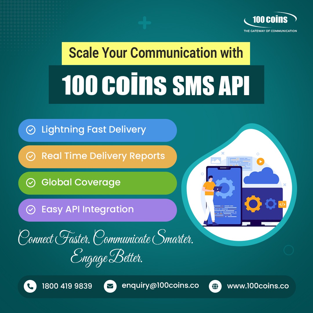 AditekSystemsPL's tweet image. Scale Your Communication with 100Coins SMS API

Lightning Fast Delivery | Real Time Delivery Reports
For details,Call-18004199839 or mail-enquiry@100coins.co
#AditekSystemsPrivateLimited #100Coins #SMSAPI #DigitalCommunication #BusinessGrowth #CustomerEngagement #IndianTechnology