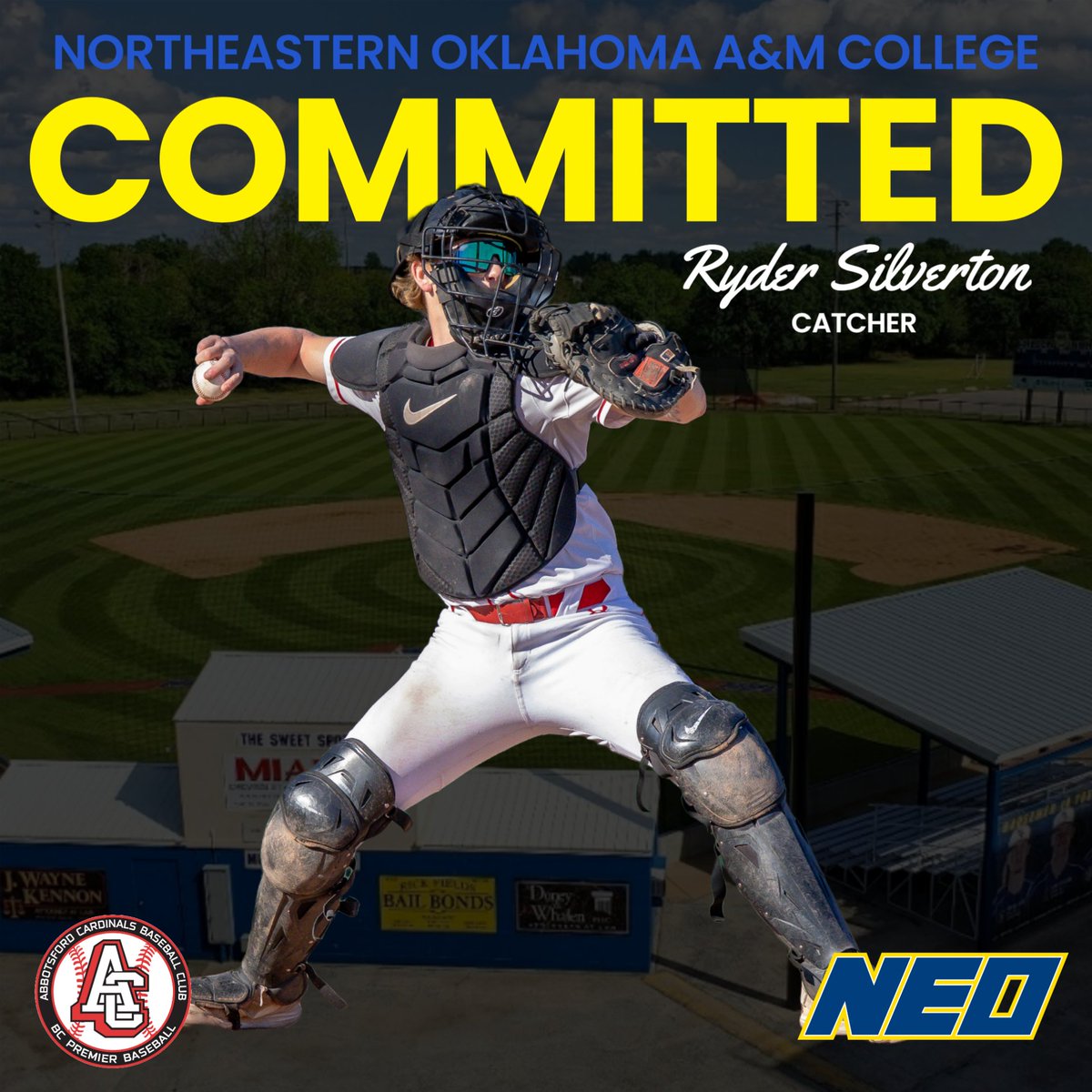 The Abbotsford Cardinals would like to congratulate Ryder Silverton ('26) on his commitment to Northeastern Oklahoma A&amp;M College (NJCAA D1)!

Ryder becomes the second commitment in our 2026 Class!

#GoCards