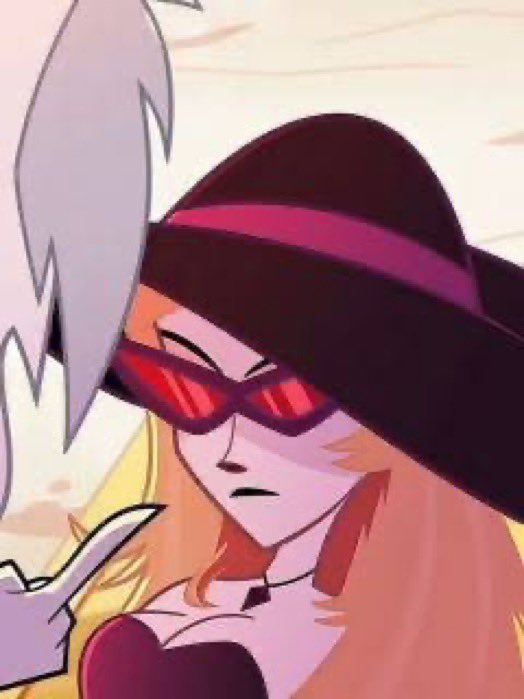 voxsimps's tweet image. vox stealing lilith’s “RESIST” propaganda AND her glasses smh 😔