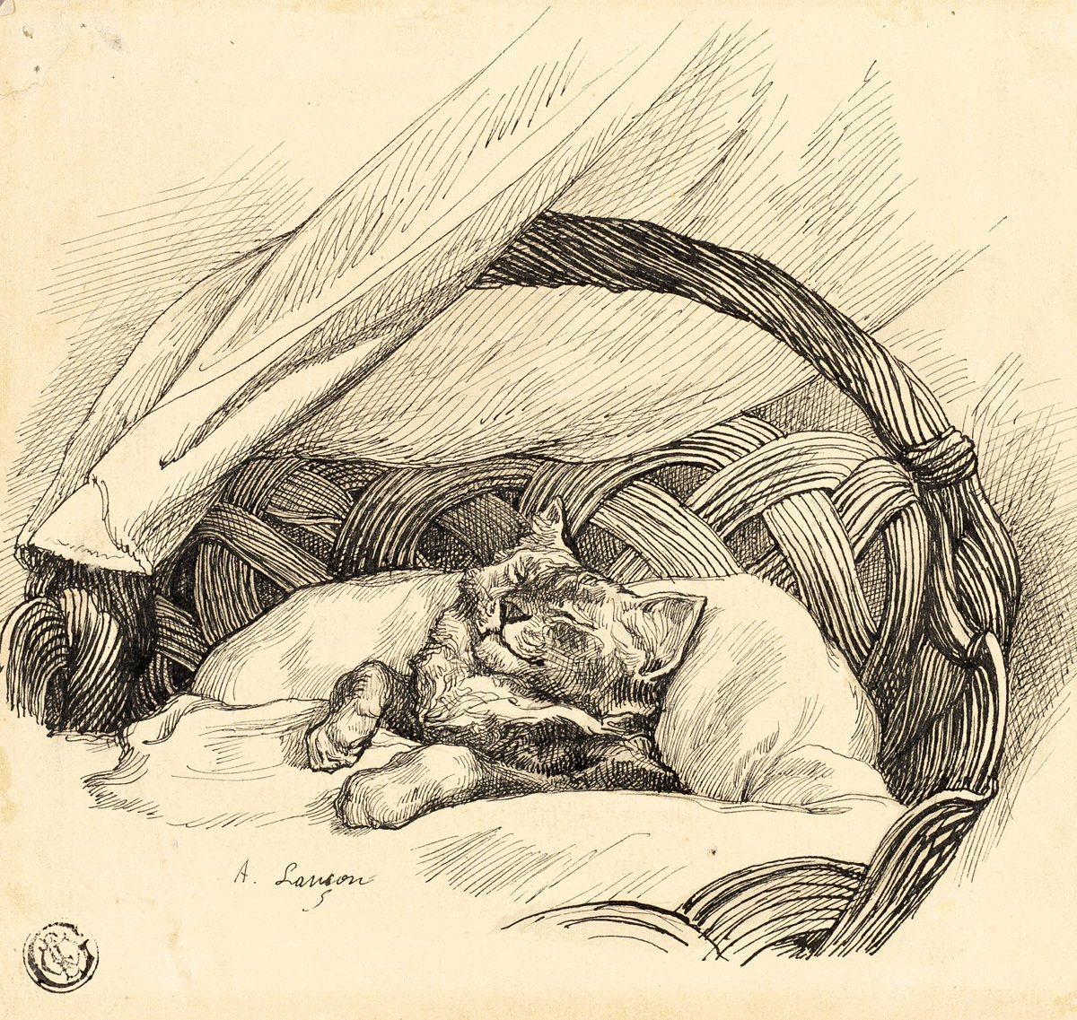 ..sleep cat of the night, with episcopal ceremony..take care of all our dreams; control the obscurity of our slumbering prowess with your relentless heart and the great ruff of your tail

📔Cat's Dream 1966
🖊️P. Neruda (Chilean Poet)
🖼️Cat Asleep 1870s
🎨A. Lançon (French Artist)