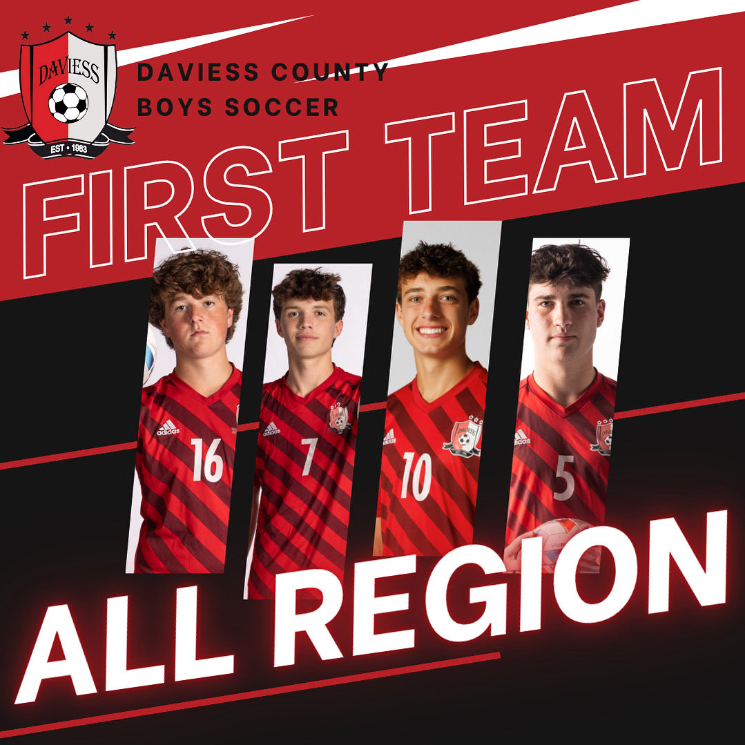 Congratulations to our First Team All-Region selections for this season!!      Jake Johnson - #16 - Senior                  Gabe Sandefur - #7 - Senior                 Silas Goebel - #10 - Sophomore       Taylor Hoak - #5 - Senior.                        Well done gentlemen!