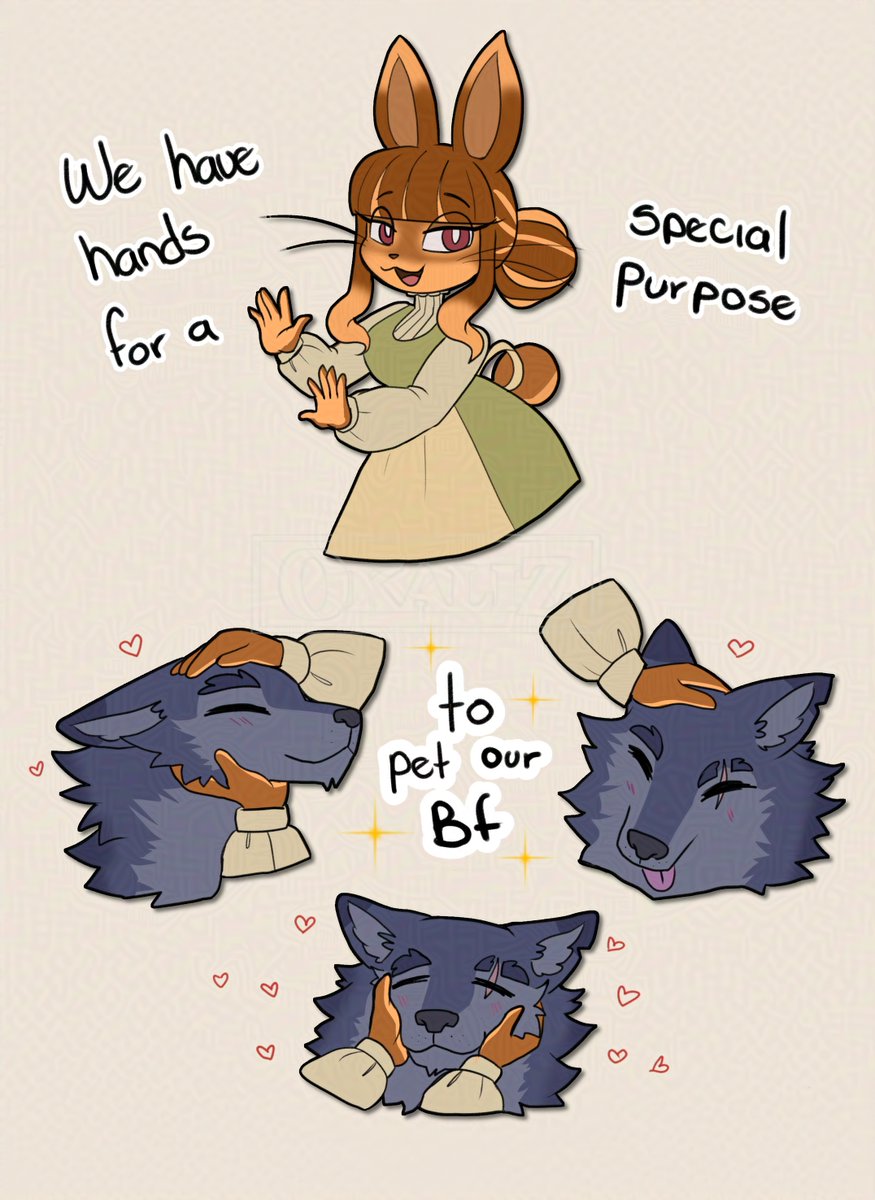 0kaliz's tweet image. 🐰🫳🐺🧡