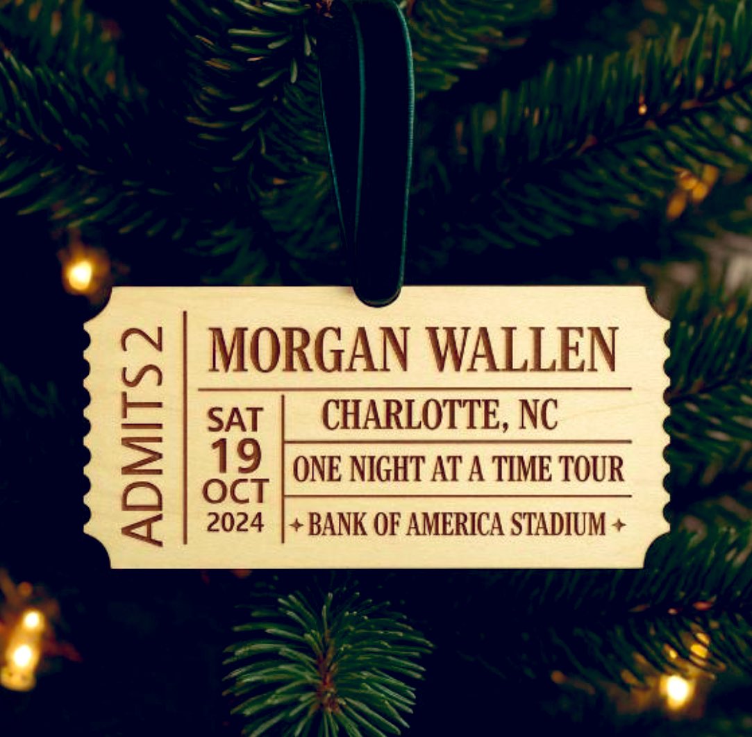 fun Memories.. 
#morganwallen 
#Christmas2025 #personalized #wood #ConcertTickets #giftideas topyoursweetsco.etsy.com/listing/185224…