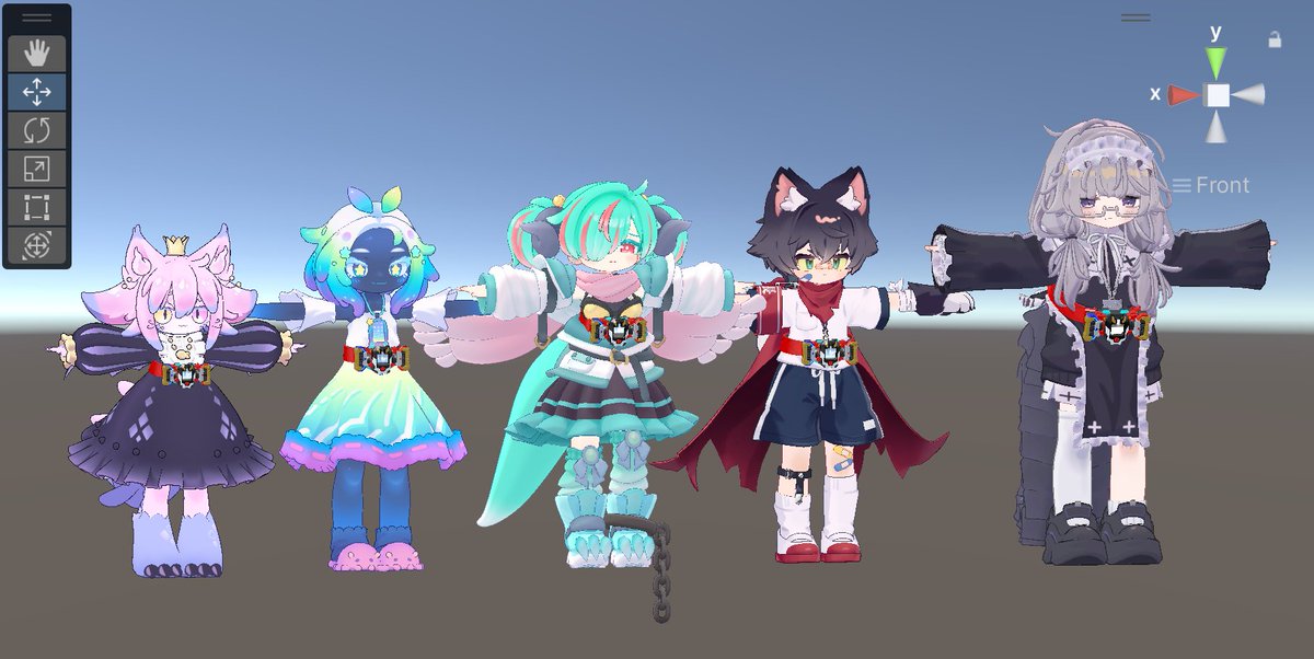 Aioi_Yun's tweet image. 2期生の対応も完了〜〜〜〜！！！！！！！！！！！！！！！

これでライズダイバーシグマ&amp;amp;ライズダイバーミュー、全Unity作業終わり〜〜〜〜〜！！！！！！！！！！！