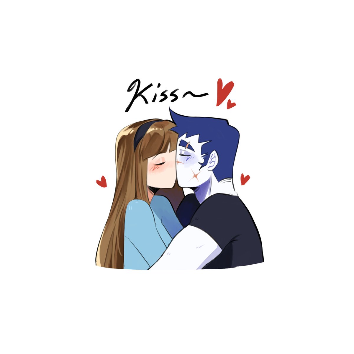 Kiss! #JohnJane #brightsky #daisy1337 #pizzaburger