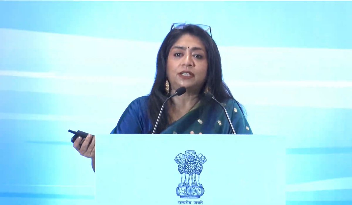 nwmgoi's tweet image. Ms. Archana Varma MD, NWM highlights successful water conservation models from across India
Bihar: Ahar-Pyne rejuvenation
Gujarat: Khet Talavadi farm ponds
Telangana: Mission Kakatiya
Sikkim: Springshed revival
Inspiring state-level initiatives!

#SujalamBharat
