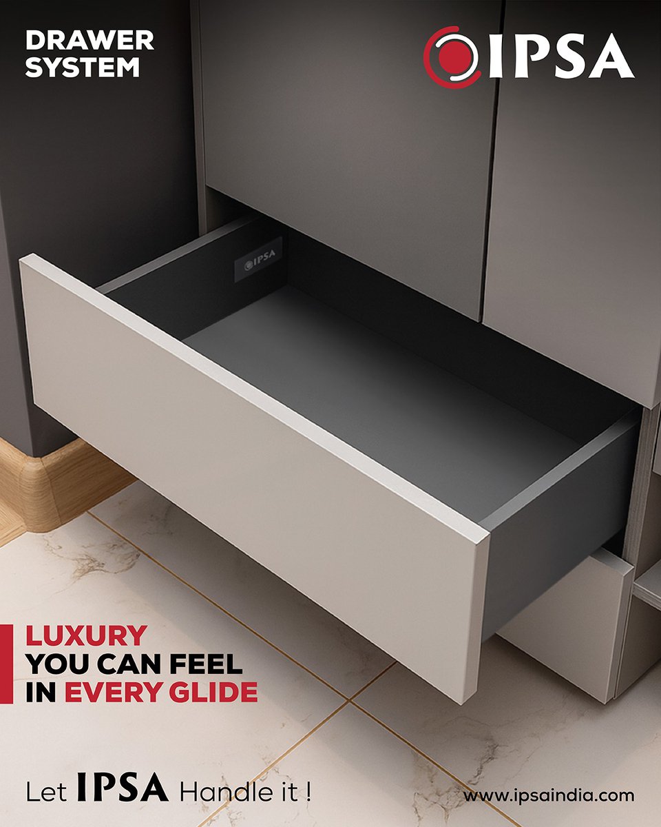 ipsalocks's tweet image. Experience luxury that feels as good as it looks. IPSA Drawer Systems are engineered to deliver a smooth, silent, and seamless glide—every single time.🚪✨
Visit at: ipsaindia.com

#IPSADrawerSystems #IPSAGroup #SmartStorage #ModernInteriors #HomeImprovement