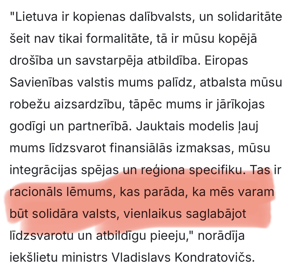 Solidārā valsts iznīcināšana. Brīno, ka lietuvieši neprotestē, bet ļaujas pašiznīcināties.