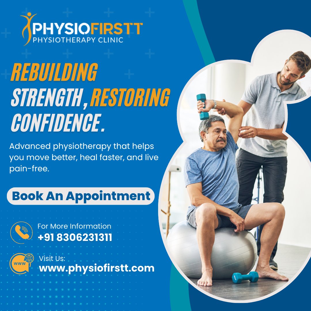 At Physio Firstt, your recovery is guided with expert hands, personalized treatment, and gentle motivation at every step.

Contact Now:
📞 +918306231311
🌎 physiofirstt.com
📍 B-125, GROUND FLOOR, MANGAL MARG, BAPU NAGAR Jaipur, India 302015

#PhysioFirstt #PainFreeLiving