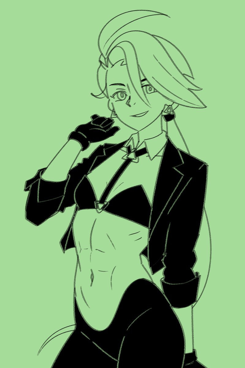 ausshawott's tweet photo. been having to shift gears a bit but heres a rika doodle https://t.co/kanAJtYO2m
