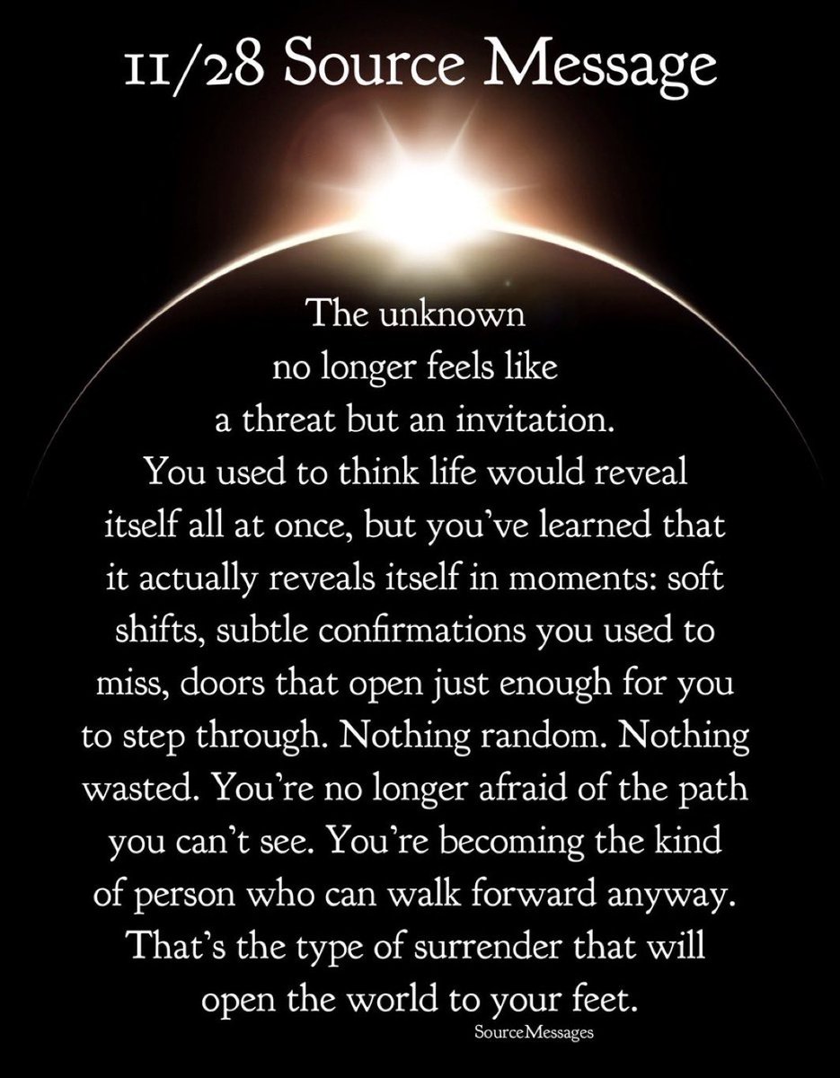 SourceMessagess's tweet image. You’re no longer afraid of the path you can’t see. ♥️