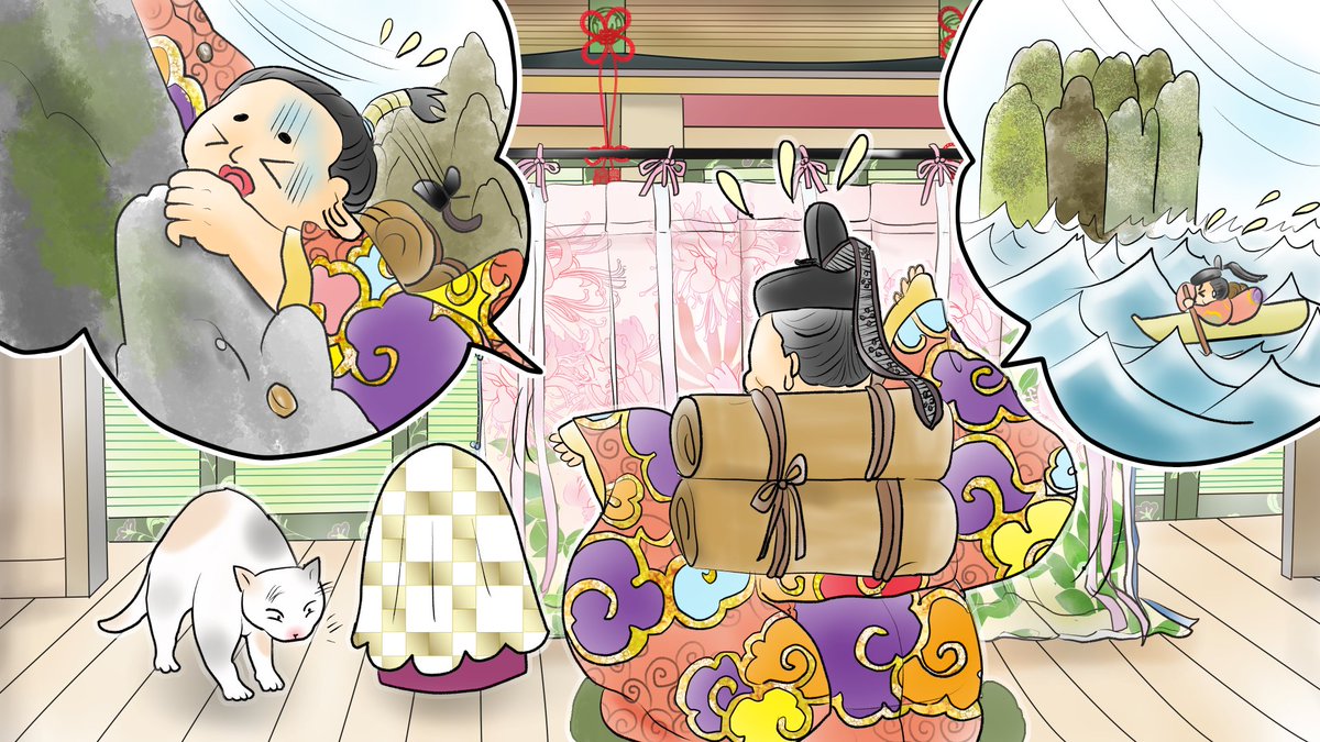 「昔のイラスト紹介 福娘童話集昔話22(簡易版)25(フルバージョン)「かぐや姫」」|愛ちん（ゆめみ愛）のイラスト