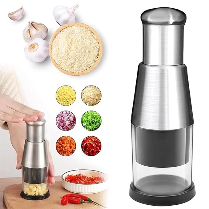 shopwisely_in's tweet image. This Stainless Steel Garlic Push Chopper lets you chop onions, garlic &amp;amp; veggies with a single press.

amzn.to/3M382ch

Upgrade your kitchen game today 💫

#ShopWisely #KitchenTools #KitchenEssentials