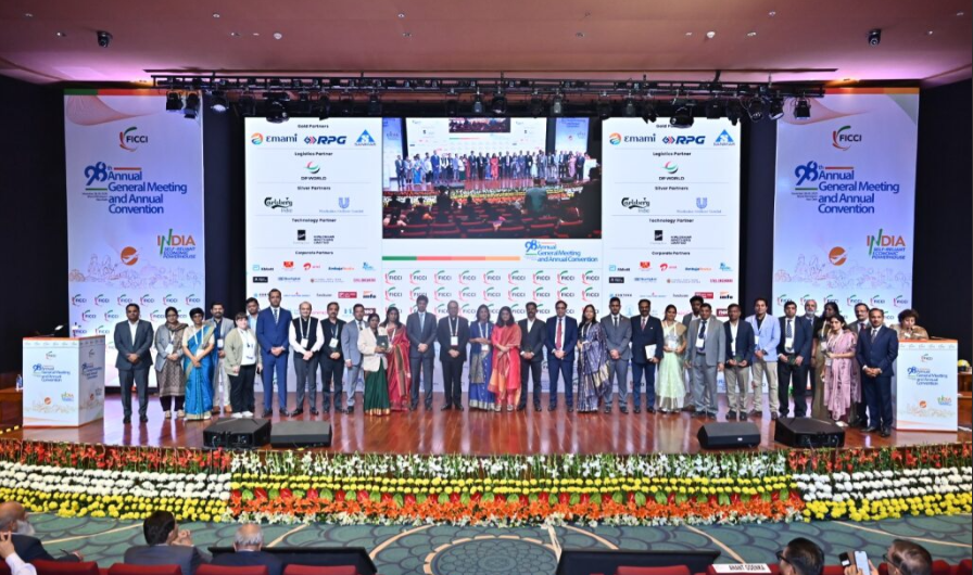 ficci_india's tweet photo. FICCI announced the winners of the Second Edition of the Swachh Industrial Park Awards 2025 during its 98th Annual General Meeting and Annual Convention held at Bharat Mandapam on November 28, 2025.  The second edition of the Awards was launched in association with the FICCI Centre for Sustainability Leadership, aimed at promoting cleaner, greener, and more sustainable industrial ecosystems across India.  The awardees were felicitated by the FICCI President Mr Harsha Vardhan Agarwal, President-Elect Mr @AnantGoenka19, Past President Ms Naina Lal Kidwai and DG Ms Jyoti Vij.