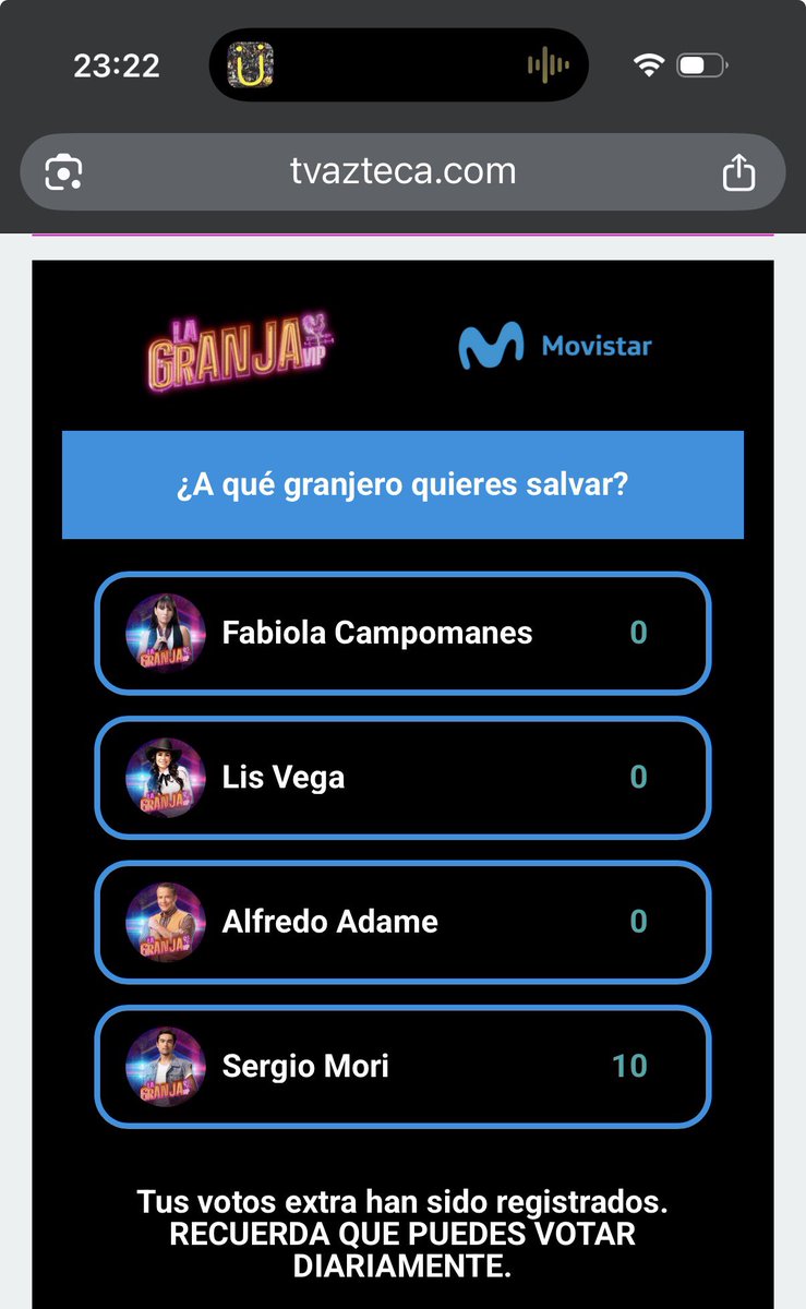 Tengo que decirlo Sergio me manipuló desde allá adentro para que vote por él. 🫦  #LaGranjaVIP