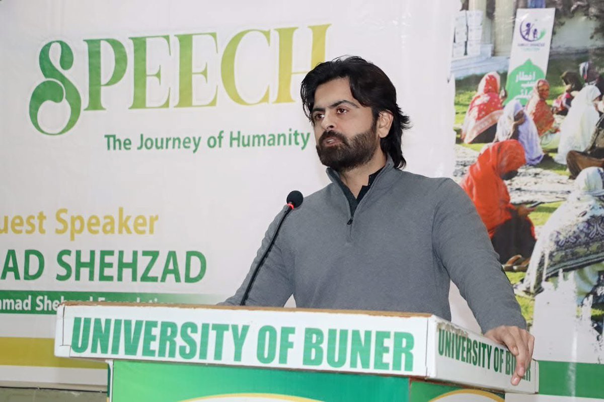 iamAhmadMustafa's tweet image. Pakistani Cricketer Ahmad Shehzad Visits University of Buner!

Ahmad Shehzad shared an insightful and powerful message, encouraging youth to embrace hard work, humility, and service to humanity.

#UniversityOfBuner #AhmadShehzad #MotivationalTalk #JourneyOfHumanity