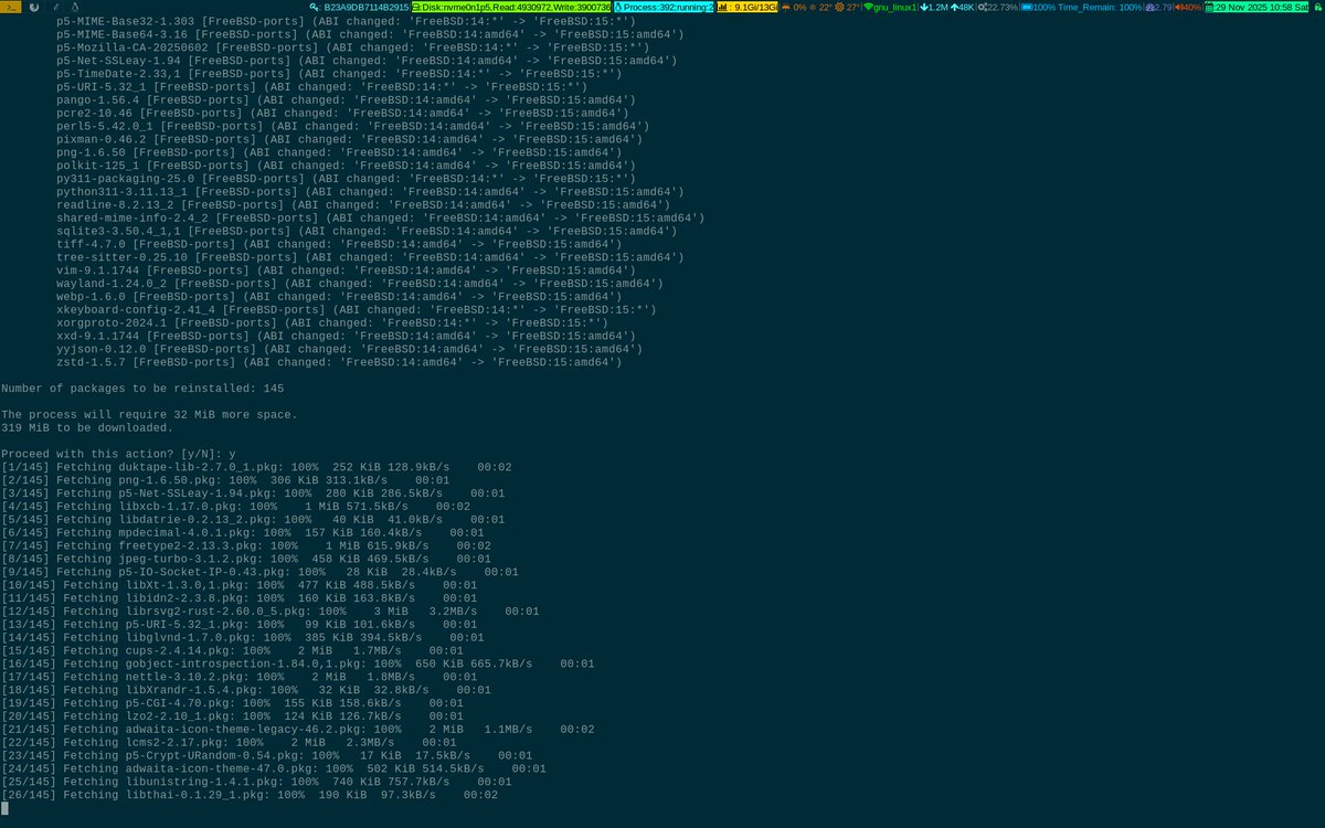 unixbhaskar's tweet image. ...and finally....I promise no more 😜

#linuxadmin #freebsd #opensource #operatingsystem