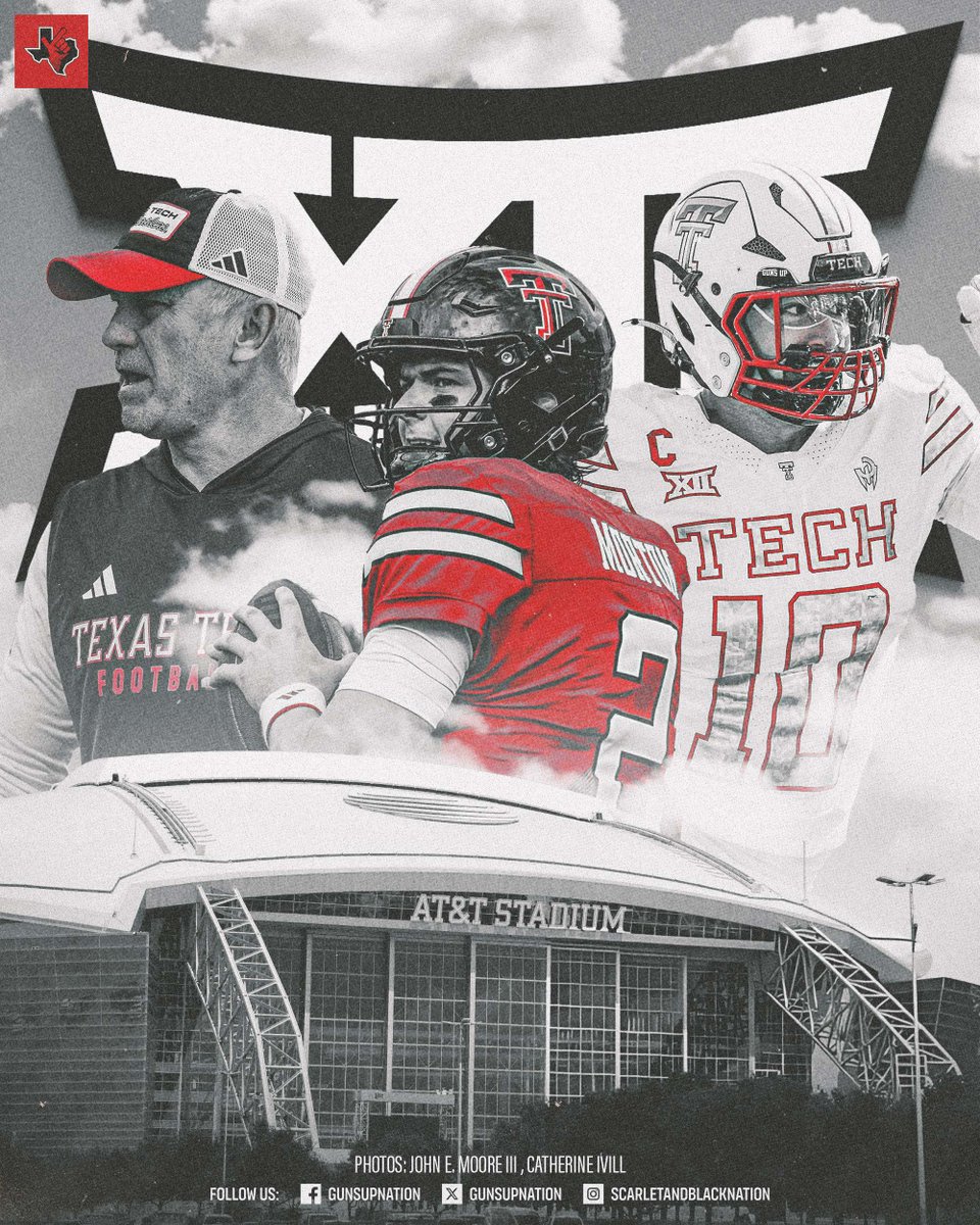 🏆 𝗖𝗟𝗜𝗡𝗖𝗛𝗘𝗗: With Arizona State's loss, Texas Tech is headed to the 2025 Big 12 Championship Game for the first time in program history‼️