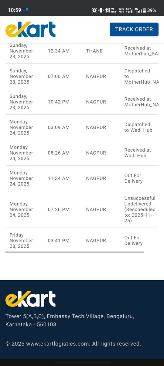 CoverzillaCare's tweet photo. @ShiprocketCare @ShiprocketIndia What exactly are you guys even doing? The shipment has been marked "Out for Delivery" since yesterday, and still there’s no update at all.
You’re not delivering the parcel and showing misleading status to the customer. https://t.co/jlq977tSEh