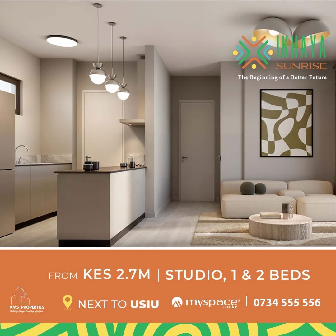 How do you get started in real estate?
This is your chance. 👇

Join us at the Ikhaya Sunrise USIU Kasarani show house Saturday &amp; Sunday:

✅ Show house open for viewing
✅ Agents sign a 3% commission agency form per successful sale
💰 Real money to be made

Don’t miss out – tag