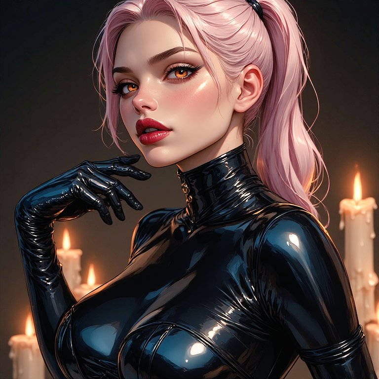 TimTob85's tweet image. "Yes, I'm looking at you."

#latex #fetish #AIart #digitalart #beautifulAF #mistress #pinkhair