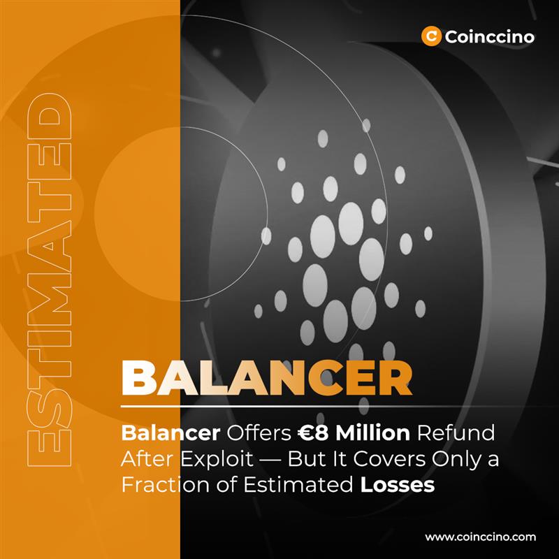 coinccino's tweet photo. Balancer Offers €8 Million Refund After Exploit — But It Covers Only a Fraction of Estimated Losses

#DeFi #Balancer #CryptoSecurity #Blockchain #SmartContracts #HackRecovery #CryptoRisk #coinccino

Read More : https://t.co/gADY8qvOT9 https://t.co/EGn3Og8TQG
