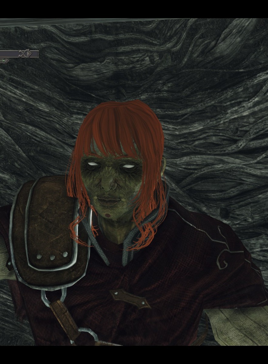 yawakaza488sai's tweet image. #ダークソウル2 #DarkSouls2　 
キャラメイクはこんな感じです(左)
なんかいきなりゾンビ化しました(右)