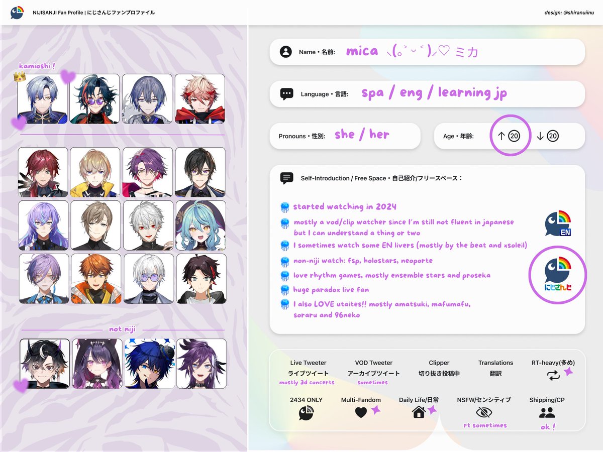 crzybees's tweet image. hiya!!!! updated intro before this year ends 🫡🫡 added some non-niji oshis too (⁠｡⁠•̀⁠ᴗ⁠-⁠)⁠✧ #nijintro #nijitwt