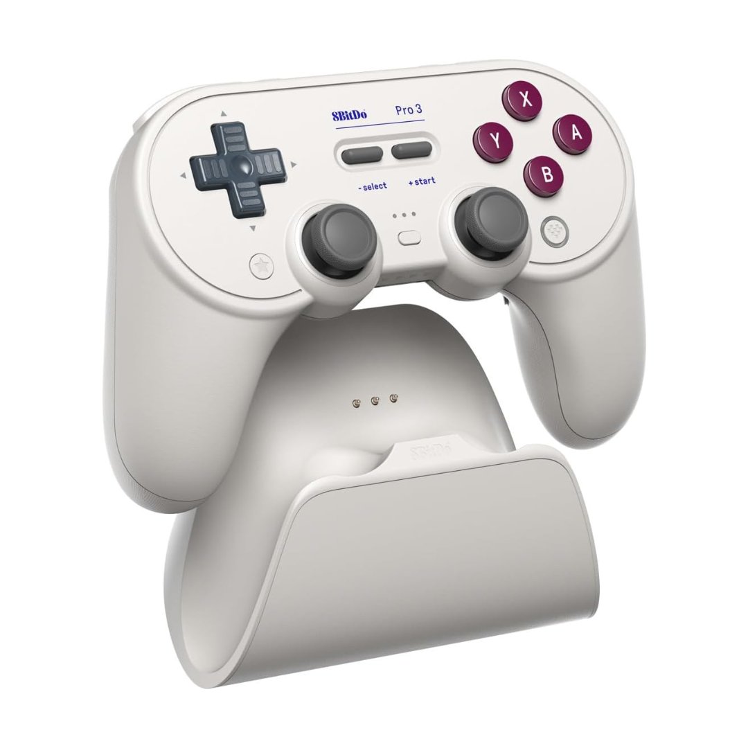DitCompany's tweet image. 8BitDo Pro 3 Bluetooth Controller for Switch/Switch 2 – TMR Joysticks, Swappable ABXY Buttons, Pro Back Buttons, Charging Dock, Hall Effect Triggers, for Windows, Apple, SteamOS, Android - G Classic 
#bluetooth #controller #videogames #controllers #accessories #technology