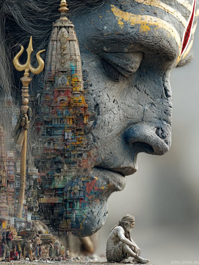 Good morning 🌄 
Har har Mahadev 🙏✨ 
Have a blissful day 🤍