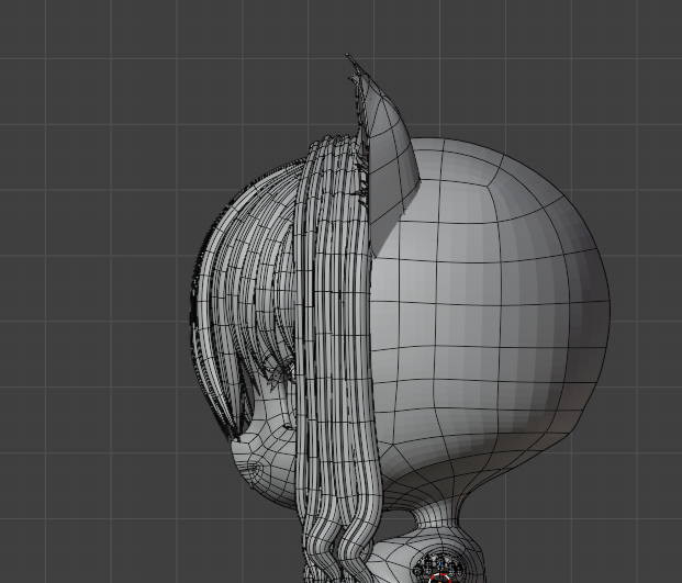 lenlen122702's tweet image. これは楽しい！！！
こんな感じで髪の毛前髪と横髪できた！
アイコンイラストと見比べてみてね
なるべく忠実にしてるつもり！
立体になると
ちょっとのずれとかは発生するね(;´･ω･)

#blender #モデリング #modeling #オリジナルキャラ