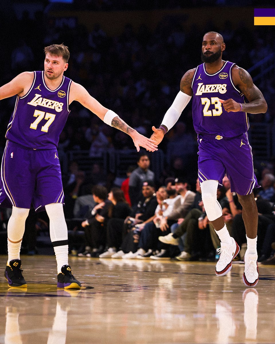 Final Stats 📊

Austin: 38 pts, 8 reb, 6 3PM
Luka: 35 pts, 11 ast, 5 reb
Deandre: 17 pts, 8 reb
Rui: 14 pts, 4 reb
LeBron: 13 pts, 7 ast, 5 reb 