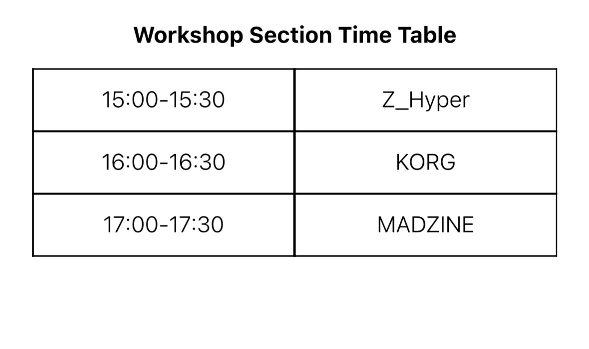 FoM Osaka16:00〜KORGのワークショップで出演します✨モジュラー詳しい方も、これから初めたい方も、keystepシリーズと volcaとモジュラーの組み合わせおもしろいのでぜひ聴きにきて🪄