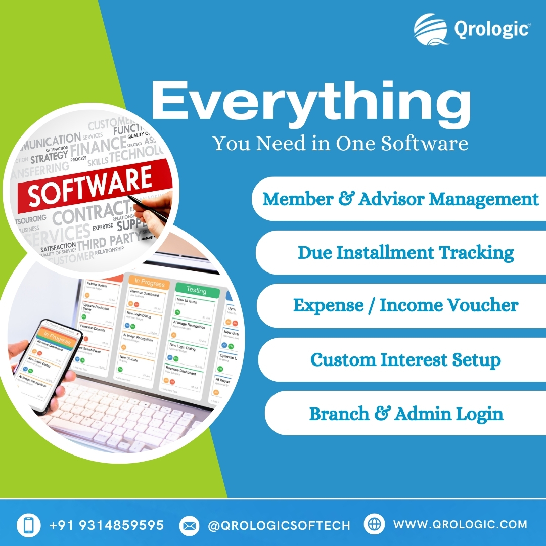 qrologicsoftech's tweet image. 💡 Everything You Need in One Software!
📞 Contact: +91 9314859595
📩 Email: @qrologicsoftech
🌐 Website: qrologic.com
#qrologic #businesssoftware #softwaresolutions #managementsoftware #installmenttracking #advisorsoftware #membermanagement #financialtracking