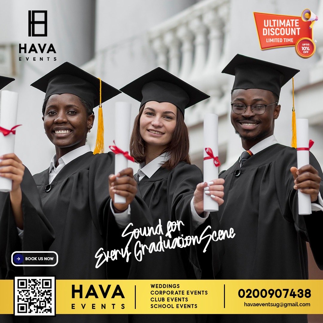 havaevents's tweet photo. From proms to corporate dinners to graduationsโwhatever the event, we bring the sound that makes every moment unforgettable. ๐ถโจ #HAVAEventsug #havaevents https://t.co/a2X1fhrGsO