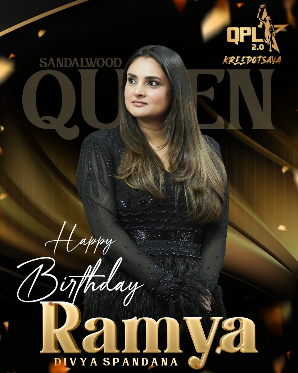 Wishing our Sandalwood Queen and Face of QPL Season 2, Ramya, A Fabulous Happy Birthday 🎂

#sandalwoodqueenramya #ramya #qpl #queenspremierleague