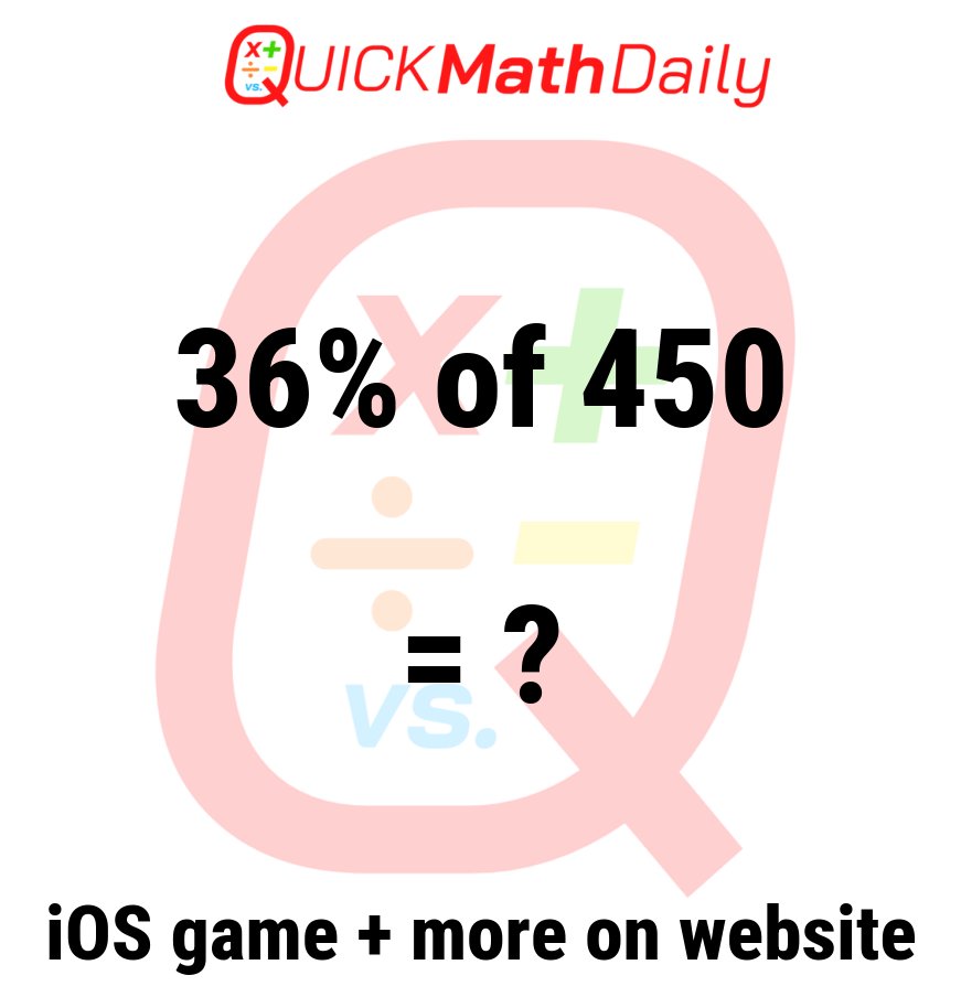 QuickMathDaily's tweet image. 🚀 Speed Round! Solve This Equation in Record Time‼️⏱️🧮 

Drop Your Answer in the Comments! ⬇️

See more on QuickMathDaily.com 👀 ✅