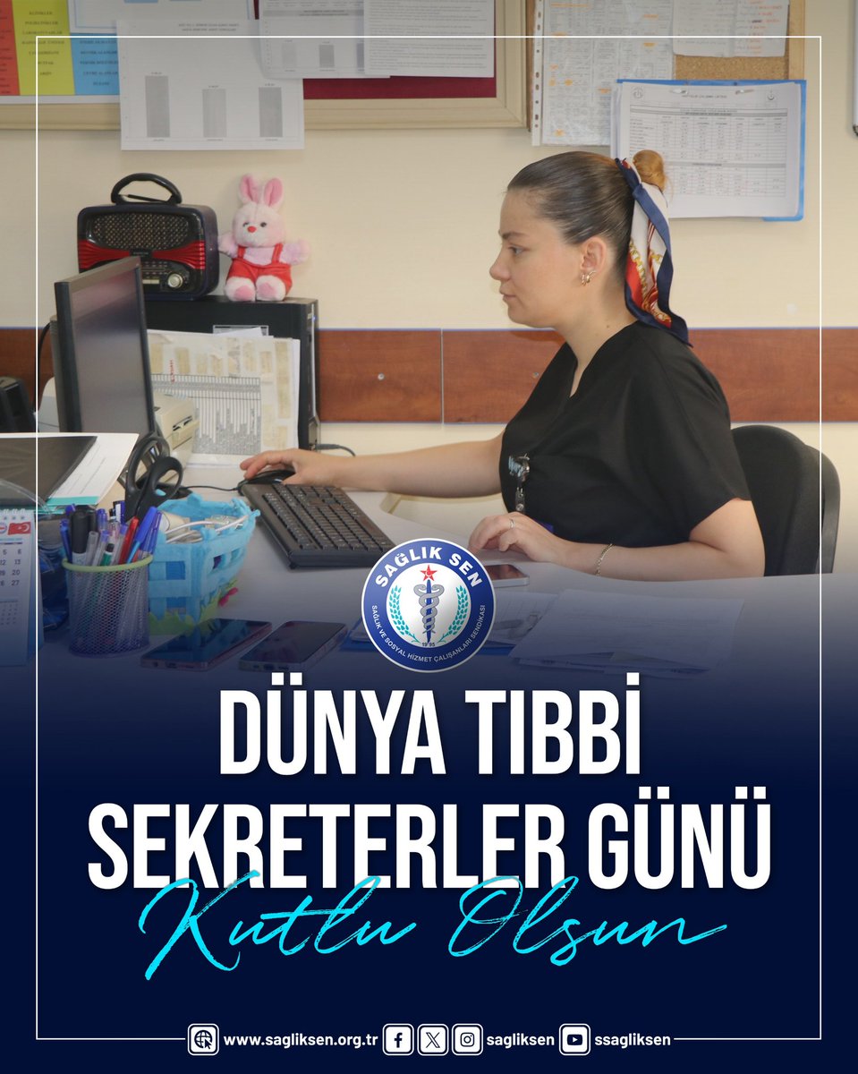 sagliksen's tweet photo. Sağlık hizmet sunumunda özveriyle çalışan tıbbi sekreterlerimizin, Dünya Tıbbi Sekreterler Günü kutlu olsun.

#DünyaTıbbiSekreterlerGünü https://t.co/dnoYYTqi5I