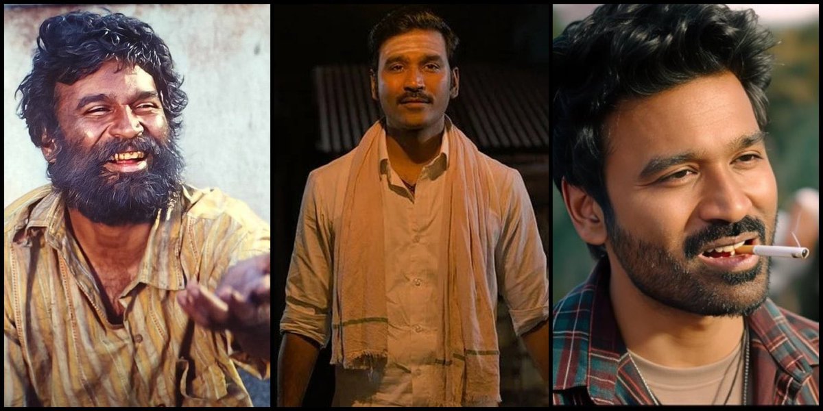 itzSekar's tweet image. #Dhanush becomes one &amp;amp; only hero in India to have a double digit opening in 3 different language films in a single year. 

•Hindi - #TereIshqMein 
•Tamil - Idli Kadai
•Telugu - Kuberaa