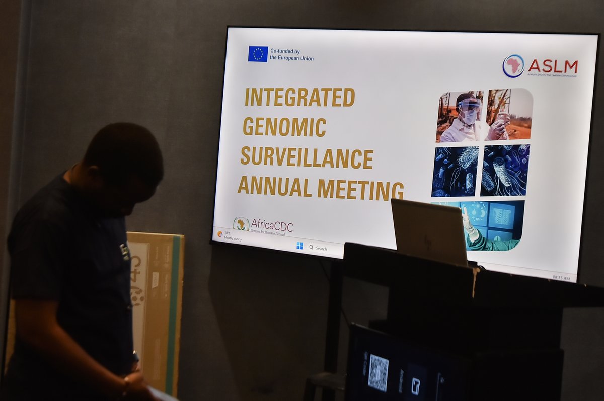 Hello there, good morning world. We, <a href="/ASLM_News/">ASLM</a> <a href="/AfricaCDC/">Africa CDC</a> <a href="/EU_HaDEA/">HaDEA</a> are coming to you live from Nairobi Kenya. Today, we're taking stock of the "Integrated Genomic Surveillance Annual Meeting". Keep it here.  It's loading nicely.