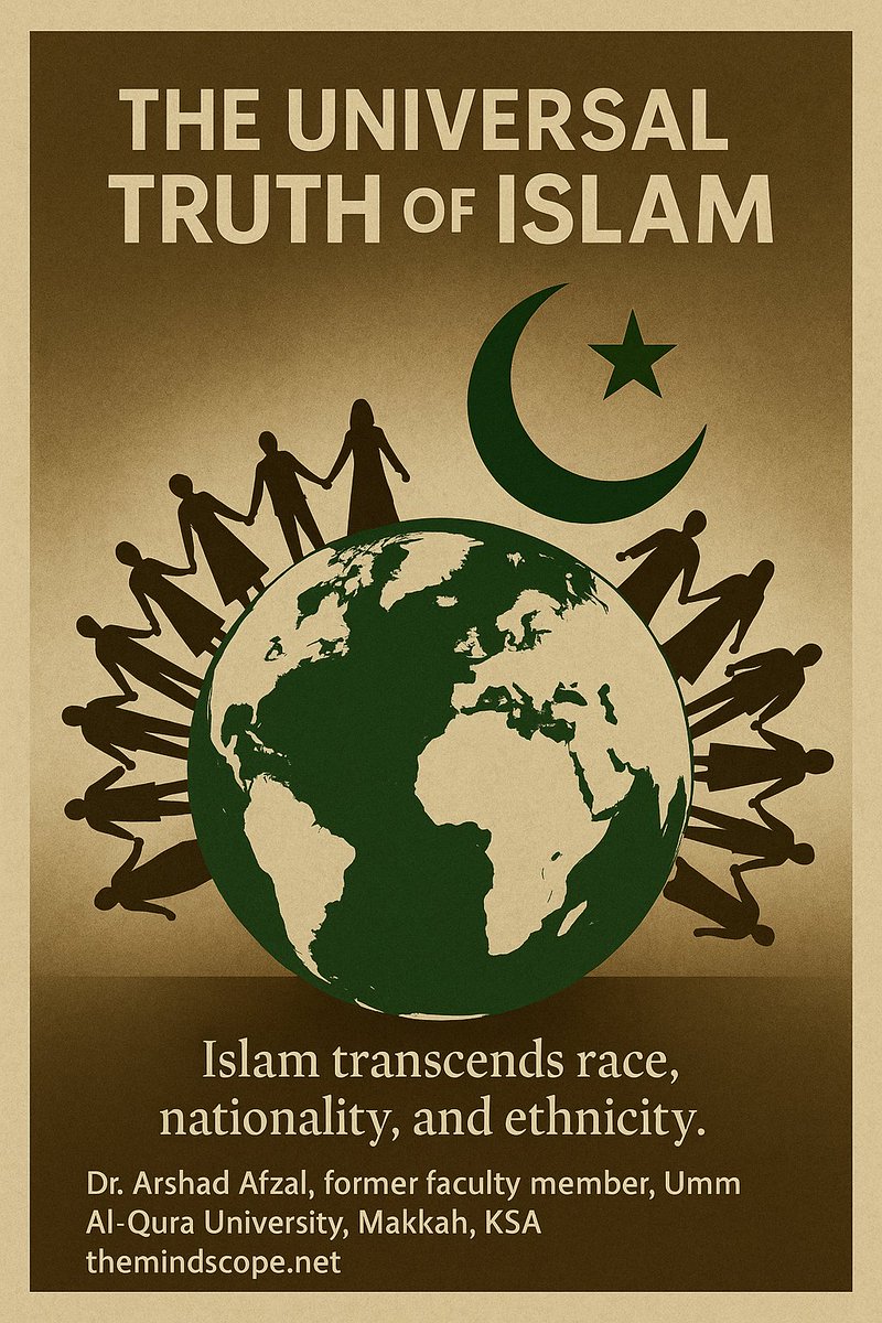 **🌍 #IslamIsUniversal: A Truth Brilliantly Exposed by Dr. Rahmeh! 🌍**

🎯 **THE PERFECT CLARIFICATION:**
"Islam is not a race. It is a religion."

🤝 **UNITY IN DIVERSITY:**
White ⚪ Black ⚫ Brown 🟤
Russian 🇷🇺 Arab 🇸🇦 English 🏴 African 🌍 Chinese 🇨🇳 Indian 🇮🇳 Irish 🇮🇪

🕌