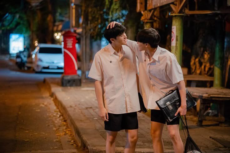 cutter_sky's tweet image. 12 ท่าถ่ายรูปคู่… (2/3)
#เกร็ดน่ารู้คู่บ้านฟ้า #skywongravee

5. เขินอยู่อย่างนั้น

6. ลูบหัวแบบชิน-เซนต์

7. มองตาก็เข้าใจ

8. ชนหมัดครับโบร๋