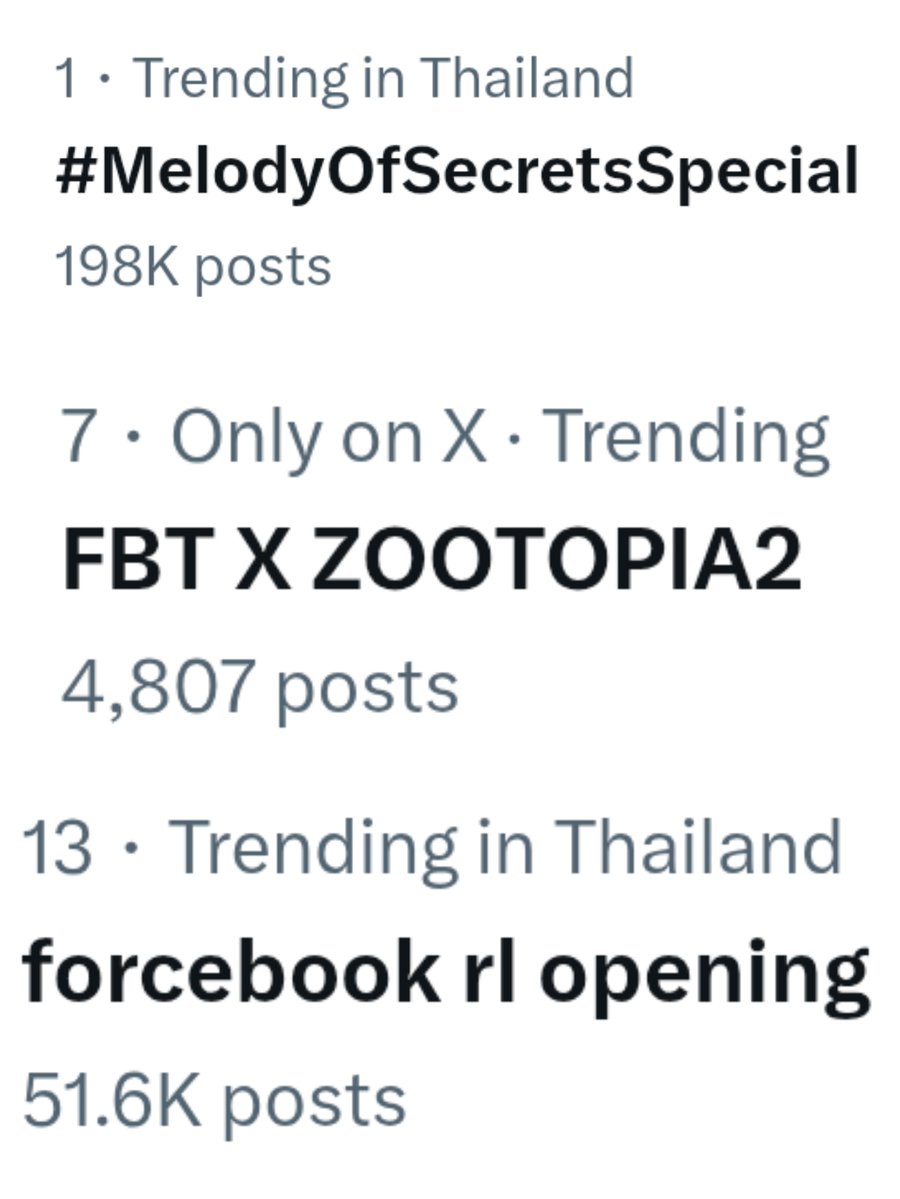 Forceeebookkkk's tweet image. This is crazy 🤣 3 tags are trending 

#MelodyOfSecretsSpecial 

FBT X ZOOTOPIA2
#SFxForceBookTomafox
