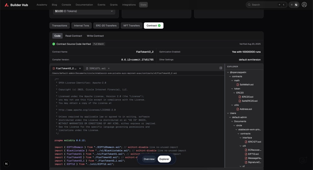 satatocom's tweet image. i&apos;m really enjoying adding support for @SourcifyEth to our unified L1 explorers on @avax. their commitment to open, verifiable, and decentralized contract metadata perfectly complements the direction we’re taking with our brand-new block explorers 🙌